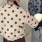 Raya Padded Polka Dot Bomber Jacket